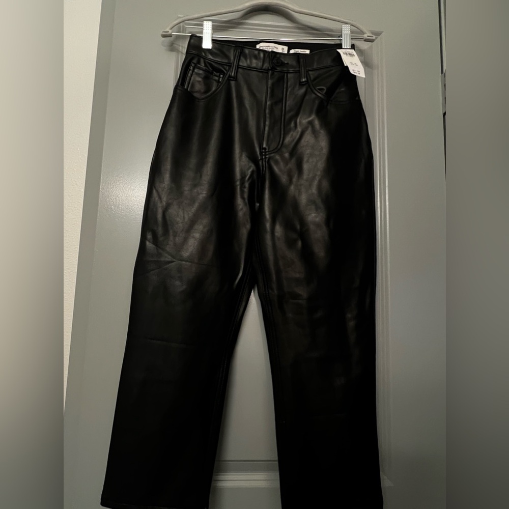 Abercrombie Cropped Leather Pants